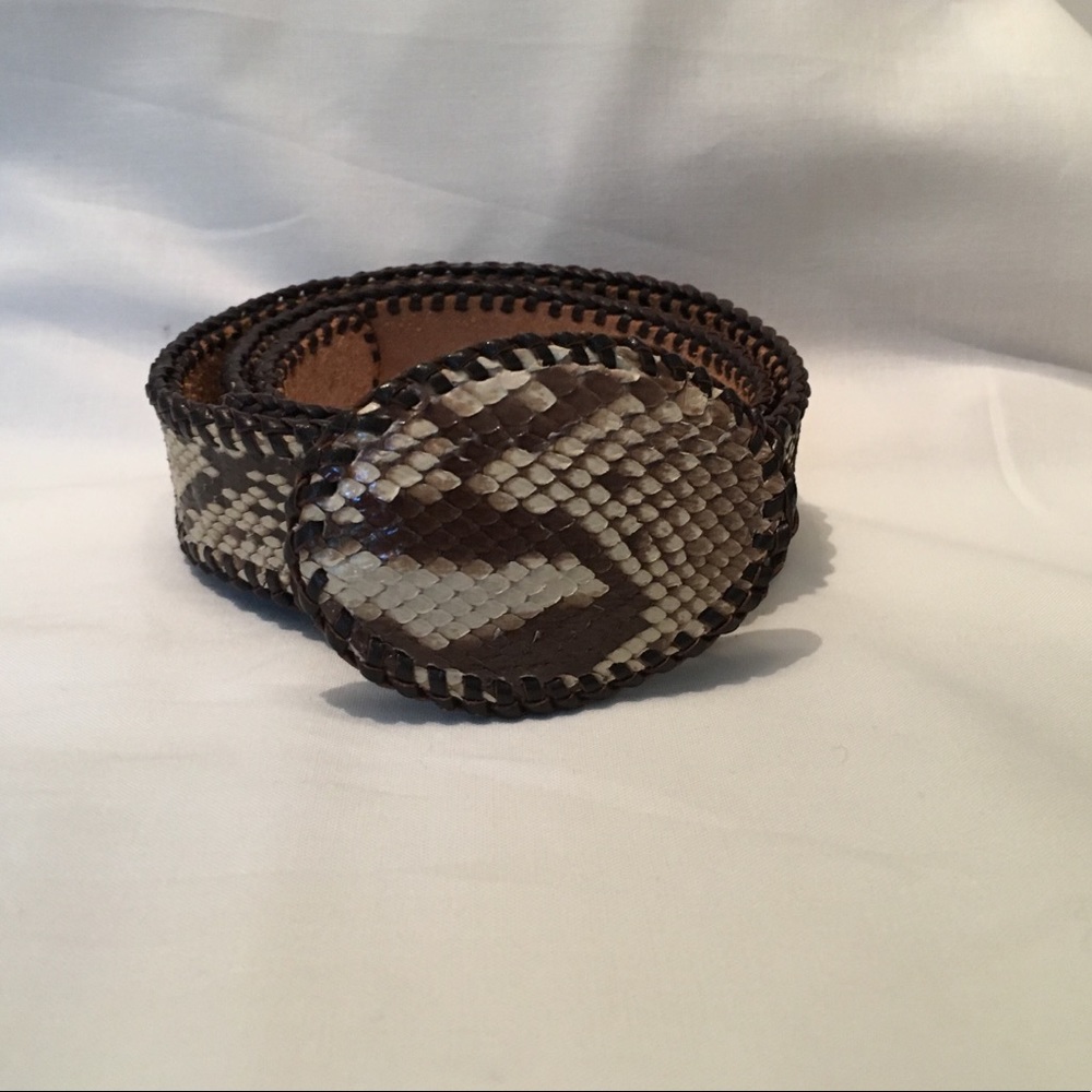 Vintage Python Handcrafted Belt - image 5